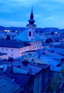 Early morning view over Salzburg