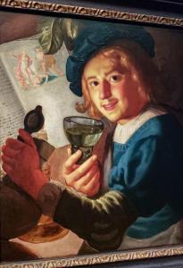 Young man pouring water