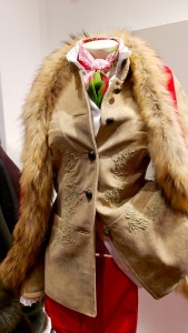 Traditional leather jacket with embroidery