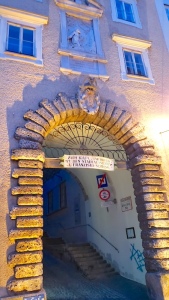Archway off Linzergasse that leads to the Kapuzinkloister