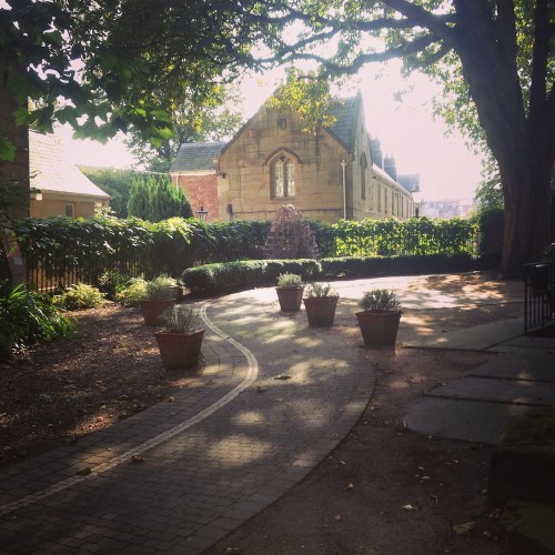 Looking into a private garden, York