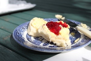Delicious scones and preserves!