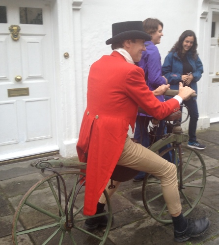 A Regency gent on his push-bike