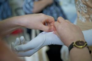 ...and buttons them up.