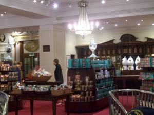 This is the confectionary hall, which is wall-to-wall sweets, teas, and coffees!