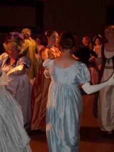 Catherine and Molly going 'round...