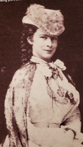 A rare photograph of Sisi smiling