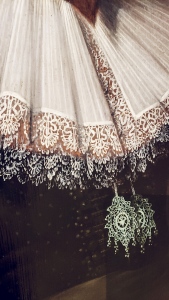 Detail of lace on a portrait