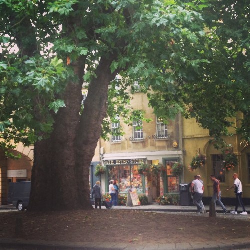 A quiet square in Bath...
