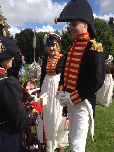 Another military-style Spencer, this one made to match the gent's uniform!