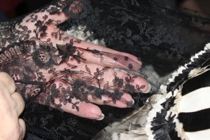 Cathy's Black and White Skirt (Lace Detail) | Sense & Sensibility Tours