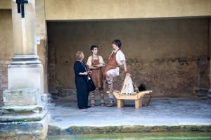 Two of the historical interpreters wanted my mother-in-law, who is a Latin tutor, to teach them some useful Roman phrases to use on the job!