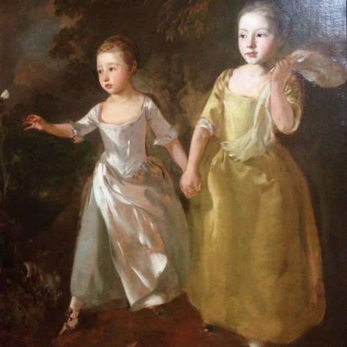 Gainsborough's portrait of his daughters (one of many), National Gallery, London